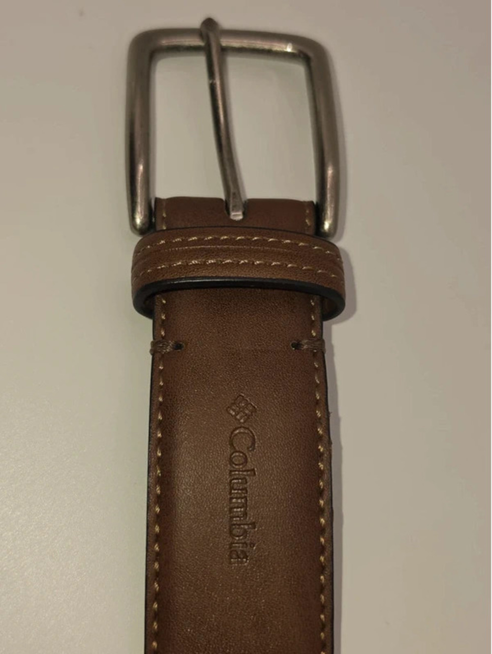 Columbia Men's Brown Trinity Logo Casual Dress Belt • Size 40